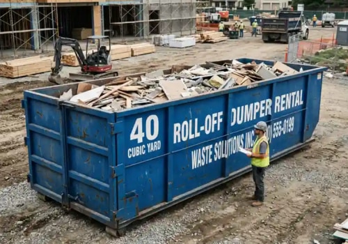 How to Use a 40 Cubic Yard Dumpster for a Large Landscaping Project
